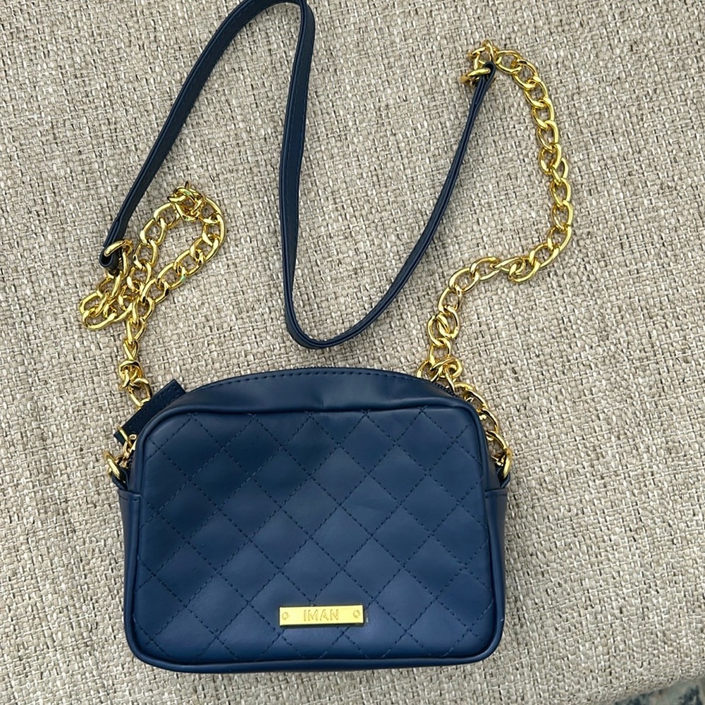 Iman Small Leather Crossbody